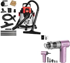 Shop-Vac 3 Gallon 4.0 HP Wet/Dry Vacuum with Blower Function and S4 Handheld Car Vacuum Cleaner Cordless (Purple)