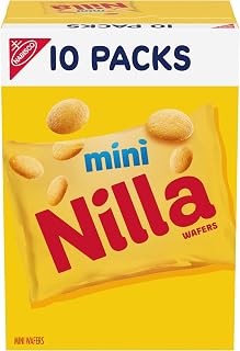 Wafers Mini Cookies, Vanilla Wafers, 10 Snack Packs, Pack of 80