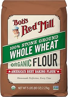 Bob's Red Mill Organic Whole Wheat Flour, 5lb