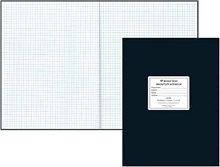 Rediform National Laboratory Notebook, Letter Size, Quadrille Ruled, 60 Sheets, Black