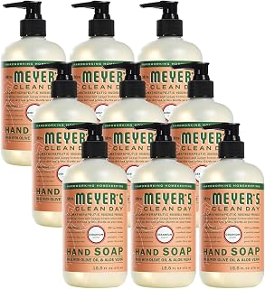 Mrs. MEYER'S CLEAN DAY Liquid Hand Soap Geranium 12.5 Fl Oz (Pack of 9)