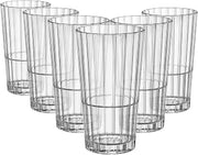 Bormioli Rocco Oxford Bar 13.25 oz. Stackable Beverage Drinking Glasses, Clear, Set of 6
