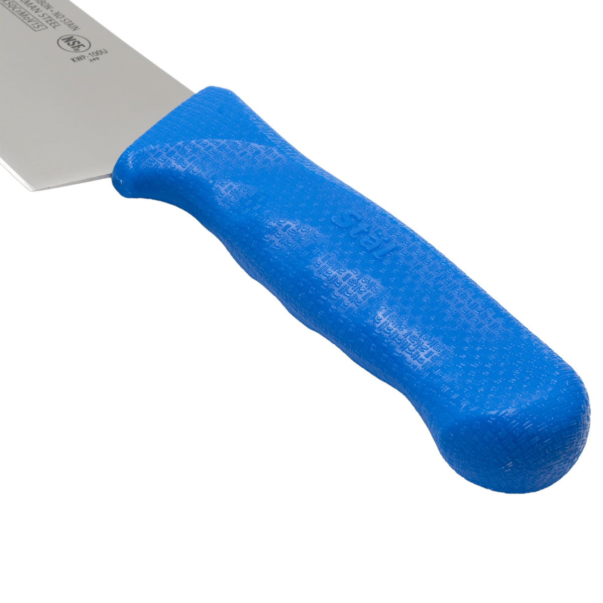 10" Blue Chef's Commercial-Grade Knife by Winco – 10", Stainless Steel, Blue, Model KWP-100U