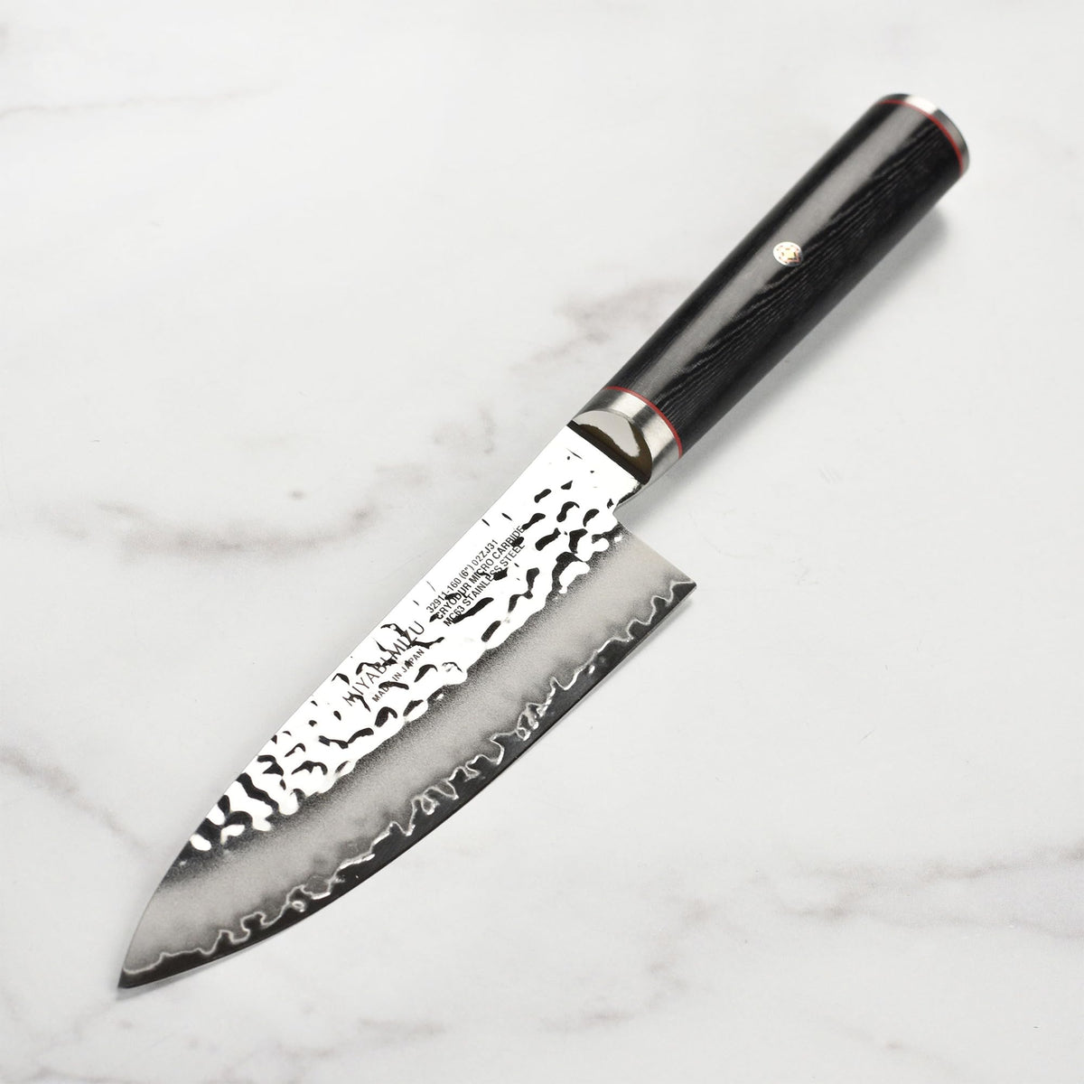 Mizu SG2 Chef's Knife (6-inch) by MIYABI – 6", Premium SG2 Micro-Carbide Powder Stainless Steel, Black & Stainless Steel, Model 1012464