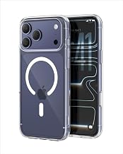 Belkin SheerForce Clear MagSafe Compatible iPhone 17 Pro Max Case with Slim Design & Anti-Scratch Treated Coating - Magnetic, Transparent, & Shockproof Protective iPhone Case - Clear