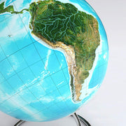 Raised Relief Globe of The Earth 54 Inch Diameter by NA – Metal, Model EARTH-135-S-R-C-N