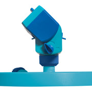 P2 20-Nozzle Mini Gear-Driven Oscillating Sprinkler on Sled Base by Aqua Joe – Rubber, BLUE, Model BDL-A0138