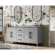 Millie Bathroom Vanity Grey by Lighting Design – Wood, Grey, Model VF29384DGR