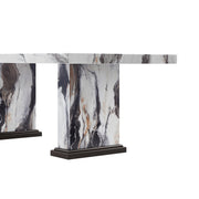 D8212DT Dining Table by Global Furniture USA – Engineered Wood, Black and White, Model AMZ-D8212DT