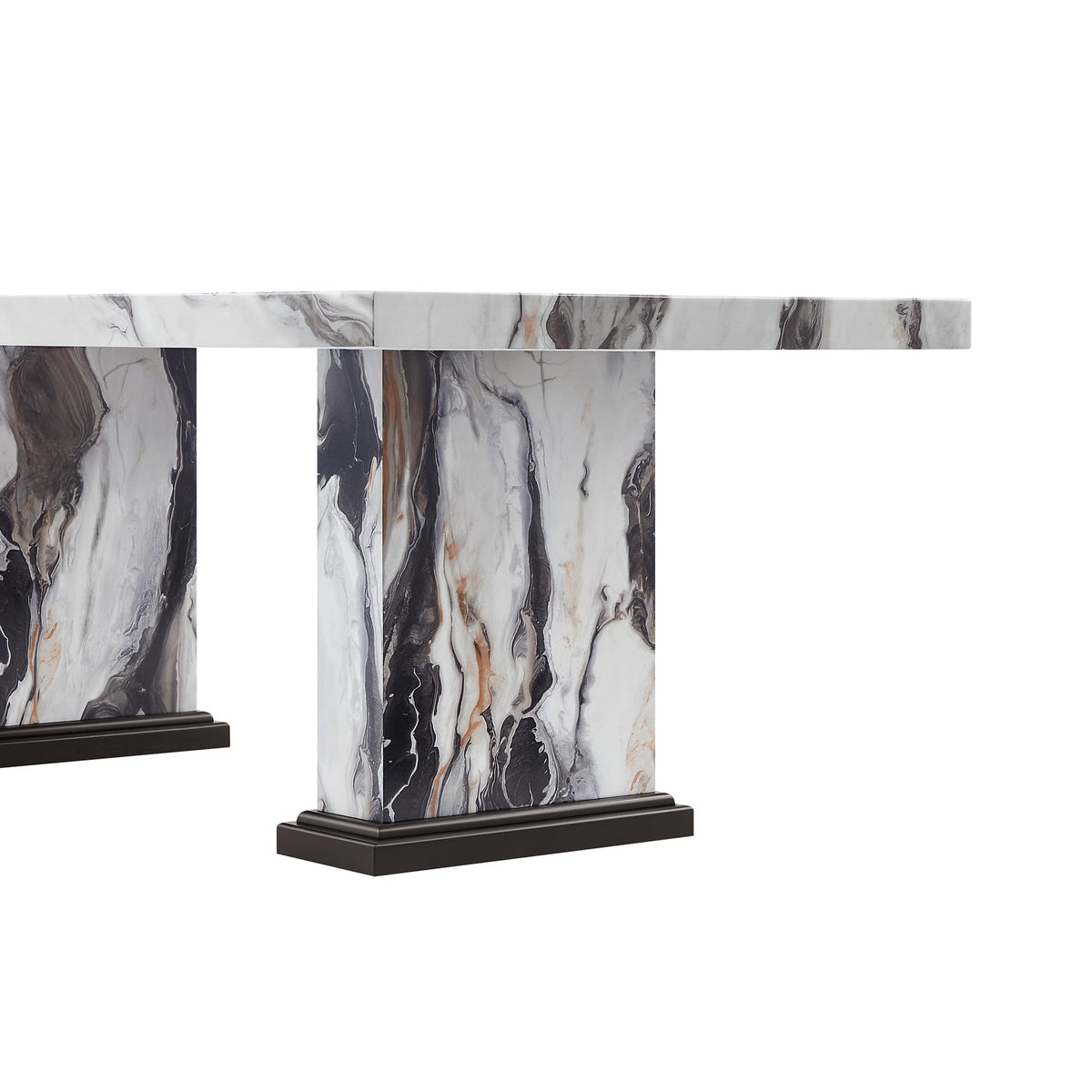 D8212DT Dining Table by Global Furniture USA – Engineered Wood, Black and White, Model AMZ-D8212DT