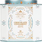 Harney & Sons Chocolate Cinnamint Black Tea, 30 Sachets in Tin | Black tea with chocolate, peppermint, cinnamon, ginger and cardamom flavors. Contains caffeine.