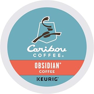Caribou Coffee Obsidian, Single-Serve Keurig K-Cup Pods, Medium Roast Coffee, 72 Count