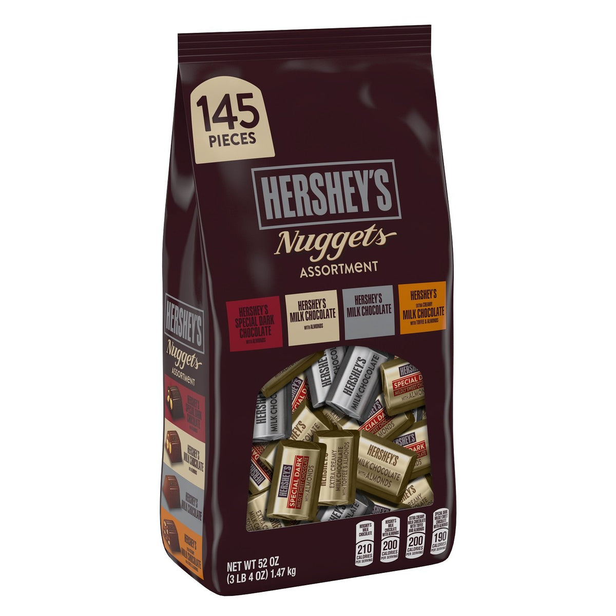 Nugget Assortment by HERSHEY'S – 56 Ounce bag, 180 pieces, Colorful