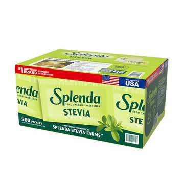 Stevia Zero Calorie Sweetener by SPLENDA – 500 Count (Pack of 1), White