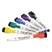 ReWritables Dry Erase Mini-Markers by Quartet – Plastic (Body), Felt/Fiber (Tip), Black,Blue,Green,Purple, Pack of 6, Model QRT51659312
