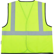 Hi-Vis Class 2 Safety Vest by Global Industrial – Large-X-Large, Polyester, Lime, Model 641638LL