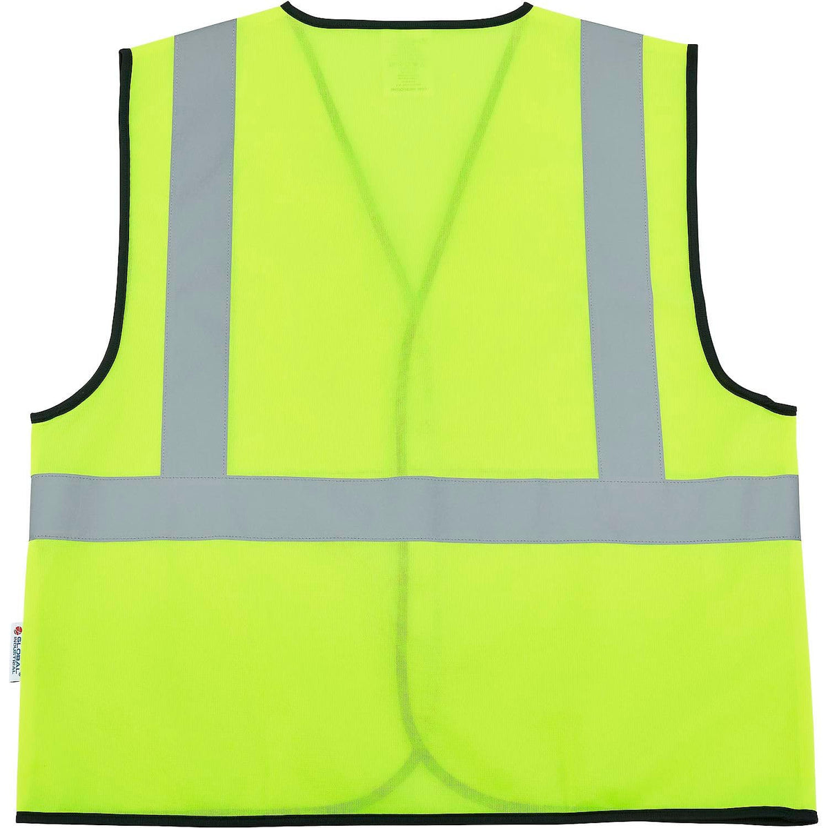 Hi-Vis Class 2 Safety Vest by Global Industrial – Large-X-Large, Polyester, Lime, Model 641638LL