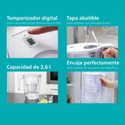 PHILIPS 8-Cup / White / 2.6 liters Kitchen & Bath Fixtures