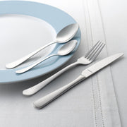 16-Piece Modern Austin Flatware Set by Amefa – Stainless Steel, Silver, Model 138000WF19G24