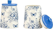 10 Strawberry Street Bella Flora Canister, Set of 2 (Butterfly Toile)