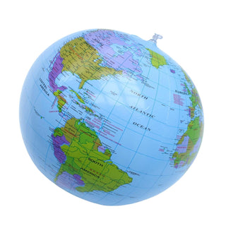 Inflatable Globe 16 Inches Easy to Read Language Learning Tools PVC Geography by PETSOLA – 40cm, As Shown, Model 57079786108131371