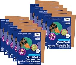Prang Construction Paper, Brown, 9" x 12", 50 Sheets Per Pack, 10 Packs