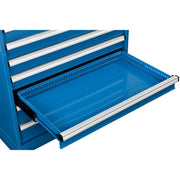 14 Drawer Modular Cabinet by Global Industrial – 24"L x 36"W x 57"H, Alloy Steel, Blue, Model 298451BL