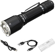 Fenix TK17 3600 Lumen USB-C Rechargeable Tactical Flashlight Duty Light, Long Throw
