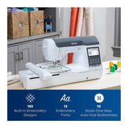 SE2000 Computerized Sewing and Embroidery Machine Bundle by Brother – Model SE2000k1