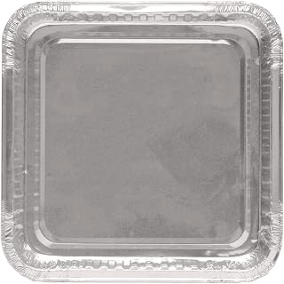 Handi Foil 404835500 8 Square Cake Pan, 7.88 X 7.88 X 1.31, Silver, Aluminum, 500/carton