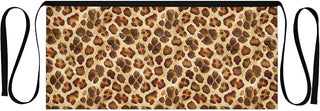 Kitchen Apron Leopard Print | Unisex Server Apron with 3 Pockets, Adjustable for Waiters, Gardeners, Kitchen, BBQ, Painting and Restaurant Work