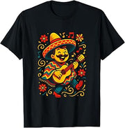 Dabbing Mexican Poncho - Cinco de Mayo Fiesta Art T-Shirt