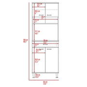 FM FURNITURE Light Gray / Modern Pantries