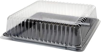 Platter Pleasers 12" X 12" Square Dome Lid, Clear, Pack of 50