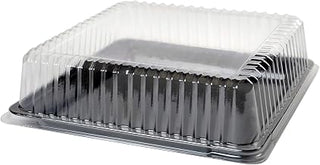Platter Pleasers 12" X 12" Square Dome Lid, Clear, Pack of 50