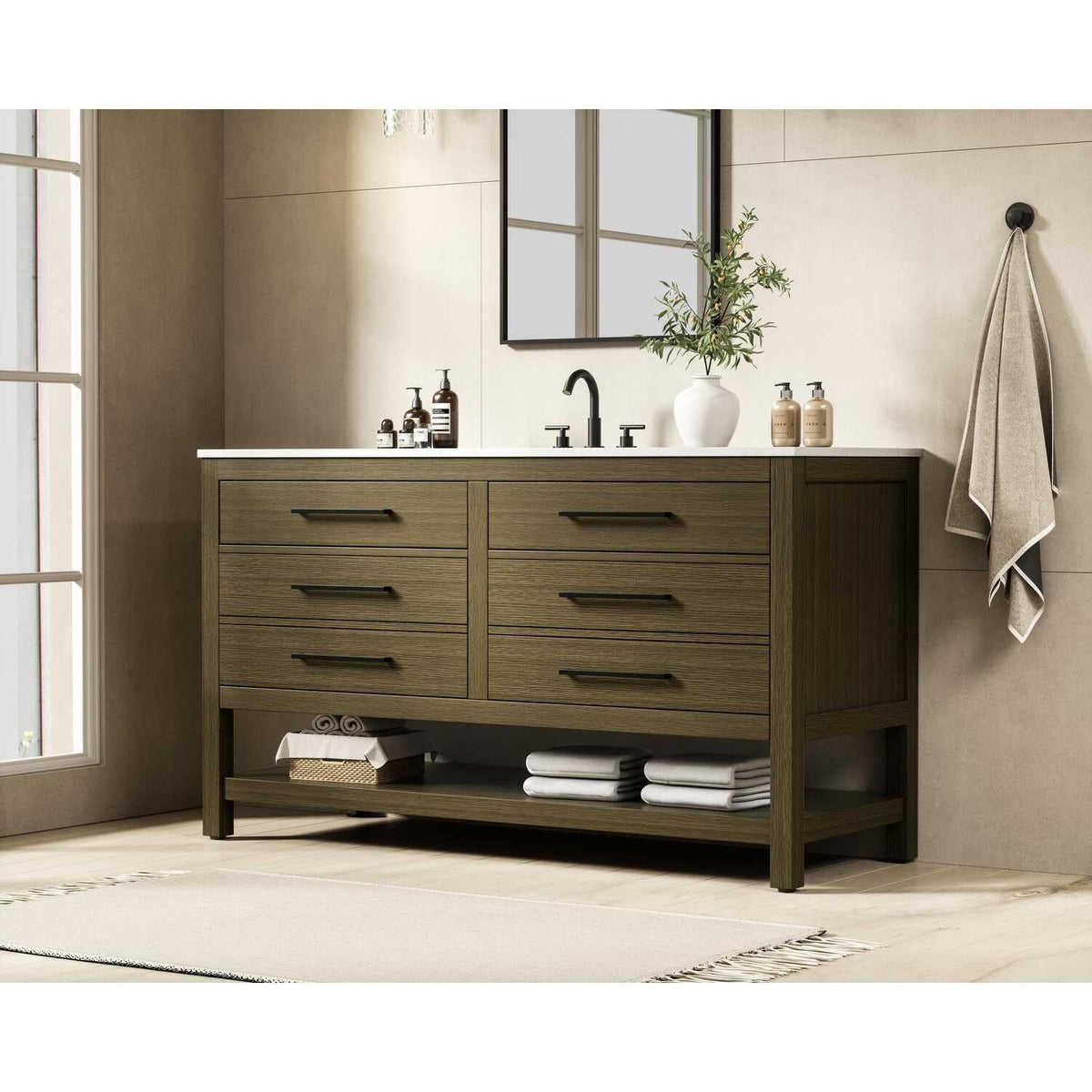 Bathroom Vanity Chestnut Brown by karson – Chestnut Brown