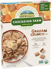 Cascadian Farm Organic Cereal , Graham Crunch, 96 Ounce, (Pack of 10)