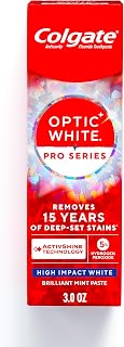 Colgate Optic White Pro Series Whitening Toothpaste, High Impact White, 3oz