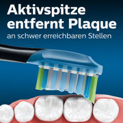PHILIPS 4 Count (Pack of 1) / Black / 1 Toothbrush Replacement Heads