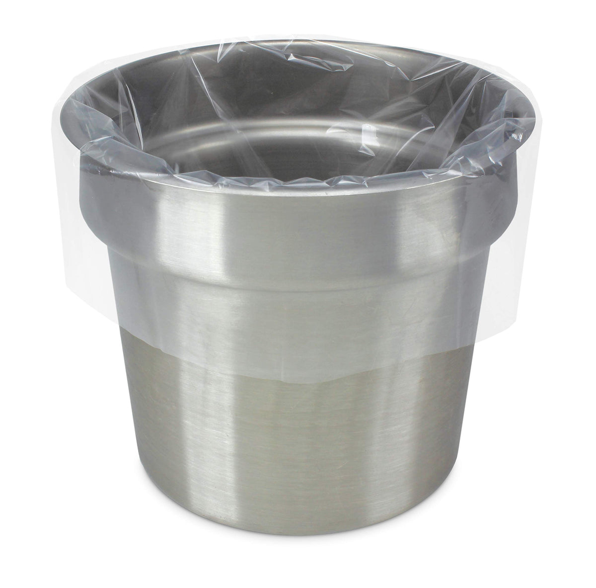 PanSaver Clear Round Pan Liners for Easy Clean Up - Disposable Buffet Pan Liners – Ovenable up to 400F (6 & 7 Quart Round Pan Liner - 15 x 15 IN)