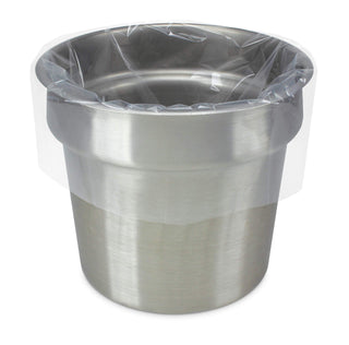 PanSaver Clear Round Pan Liners for Easy Clean Up - Disposable Buffet Pan Liners – Ovenable up to 400F (6 & 7 Quart Round Pan Liner - 15 x 15 IN)
