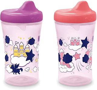 NUK Hide 'n Seek Hard Spout Cup | Sippy Cup with Color-Changing Designs | 2 Count (Pack of 1)