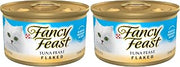 Fancy Feast Purina Wet Cat Food Flaked Tuna Feast - 3 oz. Cans (Pack of 48)