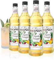 Monin Flavored Syrup, Chipotle Pineapple, 33.8-Ounce Plastic Bottles (Pack of 4)