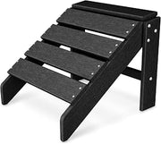 Polywood Poly-Wood SBO20BL South Beach Ottoman, Black