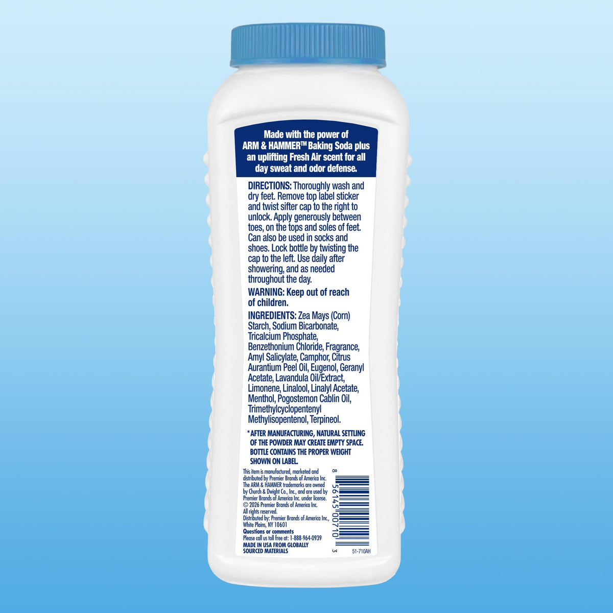 ARM & HAMMER Fresh Air / 4.5 Ounce (Pack of 1) / 1 Powders