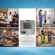 Prodigy Elite Small Cube 22" Ice Maker - 362 lb/Day by Scotsman – 362 lb / Day - No Storage, 0.0 pounds, Model MC0322SAX-1