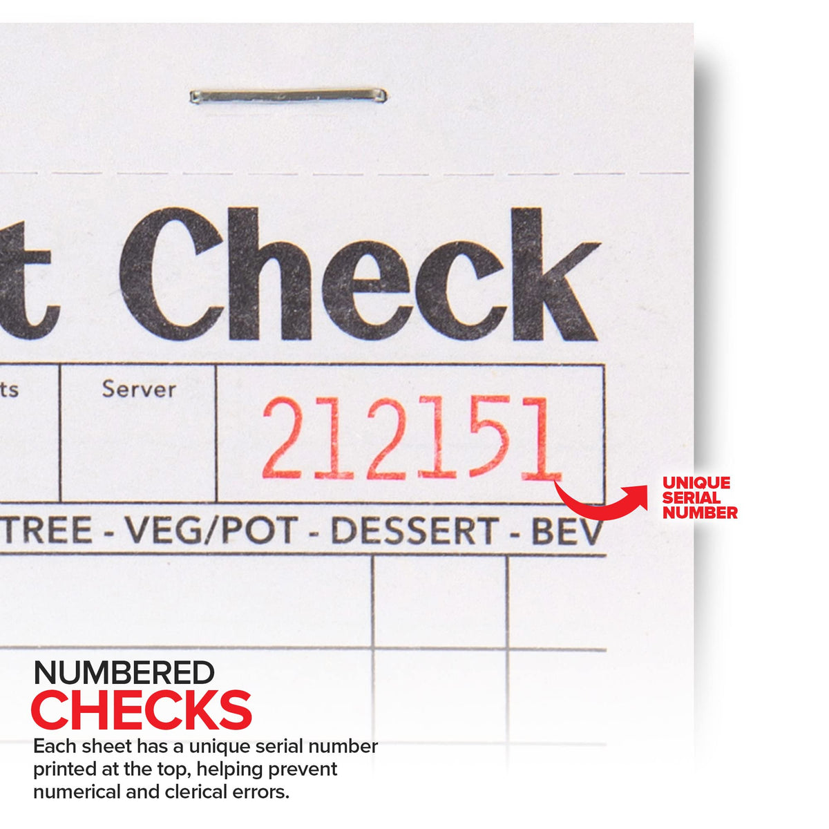 Stock Your Home 5 Pack / Black/White / 5 Guest Checks