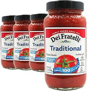 Dei Fratelli Traditional Pasta Sauce (24 oz. jars; 4 pack) - No Water Added - Never from Tomato Paste - 5th Generation Recipe