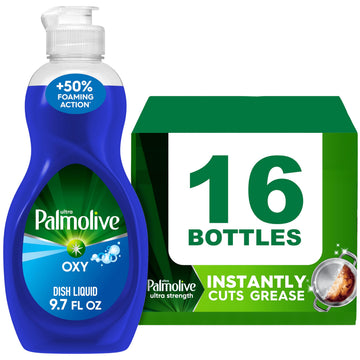 Ultra Oxy Boost Liquid Dish Soap by Palmolive – 9.7 Fl Oz (Pack of 16), Blue, Pack of 16, Model 61032016